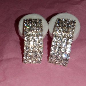 Diamond rhinestone earrings